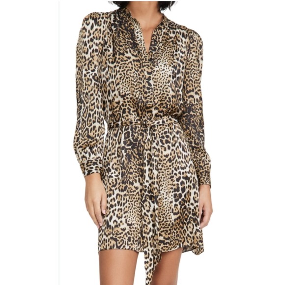 ZADIG‎ & VOLTAIRE Luxury Designer Retouched Satin Leo Dress Size XS MSRP $498 - Picture 1 of 9